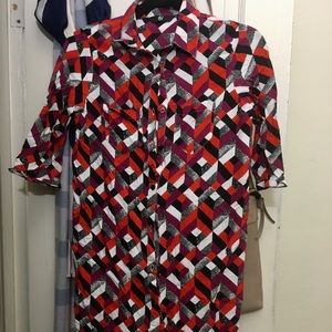 Abstract Print Tunic/ Top/ Dress